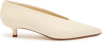 Aeyde Aeyde Clara 40 Leather Pumps - Cream