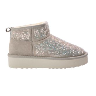 Steve Madden Clydes su&egrave;de platformlaarzen voor dames (Grijze Salie)