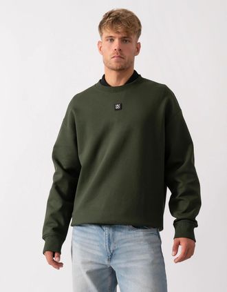 HUGO BOSS Mens HUGO Dettil Mens Sweatshirt - Dark Green 309 - Size: 40