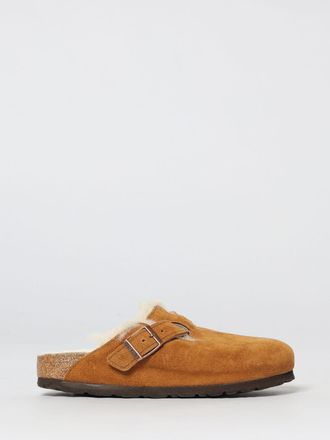 Birkenstock Sabot Boston Birkenstock in camoscio e shearling