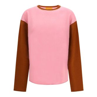 Guest In Residence Baseball Oversized Crew Sweater - Dames - Truien - Veelkleurig - Maat: S Kasjmier