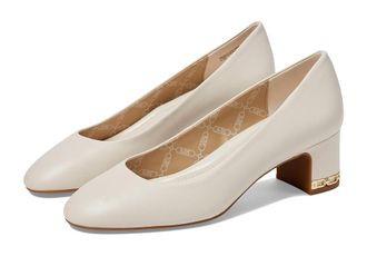 Michael Kors June Flex Mid Pump High Womens Heels Light Cream : 10 M, Leather/Rubber