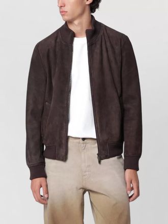 Salvatore Santoro suede bomber jacket