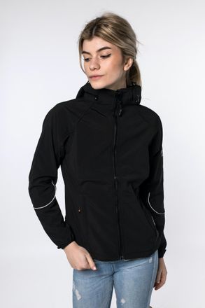 Deproc Softshelljacke DEPROC ACTIVE NIGEL PEAK Women, Damen, Gr. 36/38 (M), schwarz, 96% Polyester; 4% Elasthan, mit Gummizug, Jacken Softshelljacke, auch in