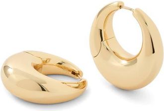Jennifer Fisher Dylan Dome Huggie Hoop Earrings in Yellow Gold at Nordstrom