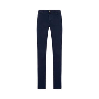 Jacob Cohen Chinos, male, Blue, Size: W32 5 Pkt Super Slim Fit
