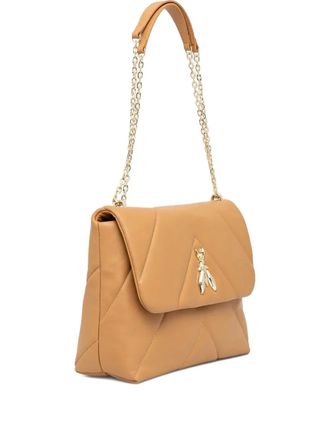Patrizia Pepe quilted chain cross body bag - Neutrals