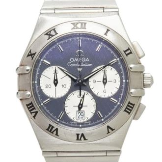 Omega Pre-owned Watches, male, Blue, Size: ONE SIZE Pre-owned 1542.40 Vintage Wristwatch
