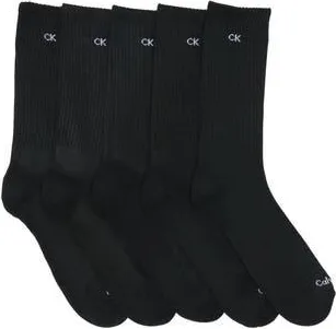 Calvin Klein Basic Sport Athletic Socks - Pack of 5 in Black at Nordstrom Rack