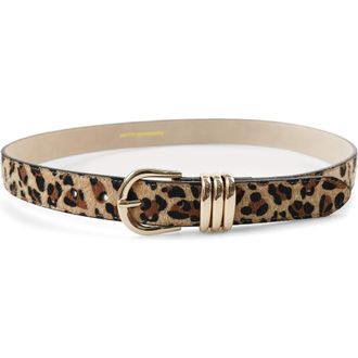 Petit Moments Polished Belt in Leopard/Gold at Nordstrom, Size Medium
