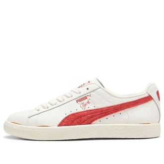 Puma Clyde Neverworn 3 White Club Red 396489-01