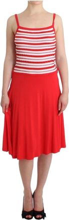 Roccobarocco Audrey Midi Dress - Dames - Casual kleedjes - Rood - M - Kleedjes