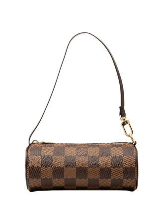 Louis Vuitton Pochette Papillon in tela Damier Eb&egrave;ne 1990-2010 - Marrone