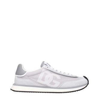 Dolce & Gabbana Dolce&Gabbana Herrens Graue Stoff-Sneaker