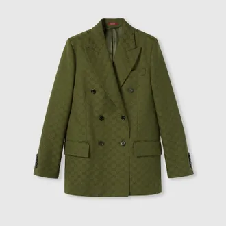 Gucci GG Canvas Jacket, Green, Ready-to-wear