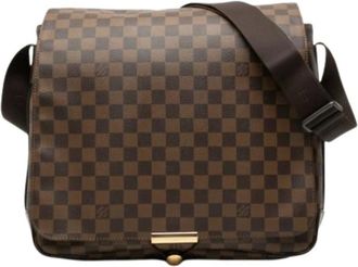 Louis Vuitton Pre-owned Cross Body Bags, male, Brown, Size: ONE SIZE Pre-owned Damier Shoulder Bag