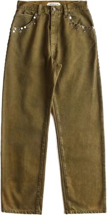 Namacheko Jeans con borchie - Verde