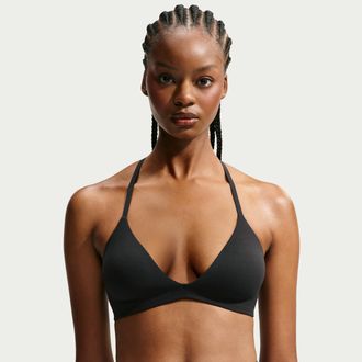 Nike Womens SKIMS Studio Stretch Triangle Sports Bra in Black | IR8676-054