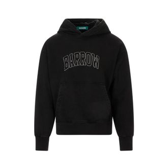 Barrow Hoodies, male, Black, Size: XS Logo-Embroidered Hoodie