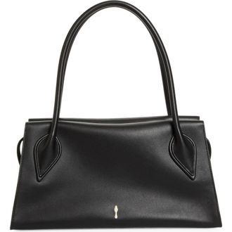 Christian Louboutin Medium Baguette Leather Shoulder Bag in Black at Nordstrom