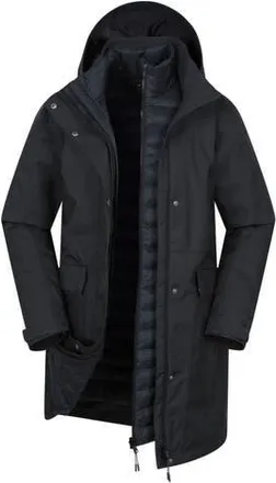 Mountain Warehouse Rain On 3 in 1 Waterproof Jacket in Black at Nordstrom, Size 12