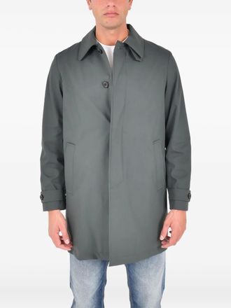 Drumohr buttoned coat - men - Polyamide/Elastane - 50 - Grey