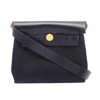 Herm&egrave;s Pre-owned Herbag Zip Mini schoudertas - Dames - Pre-owned - Zwart - Maat: ONE Size Leer