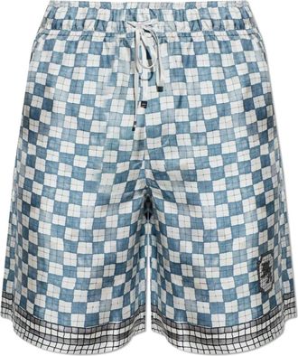 Amiri MA Checkered Short - Heren - Korte Broeken - Grijs - S - Korte Broeken