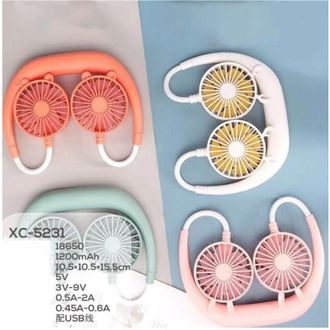 Trade Shop Trade Shop - Mini Ventilator Portatile Recaricabile Usb For Indossable Collo Xc-5231