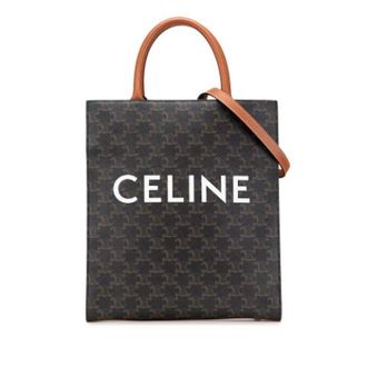 Celine Vintage, unisex, Bruin, ONE Size, Leer, Pre-owned Vertical Cabas Tote