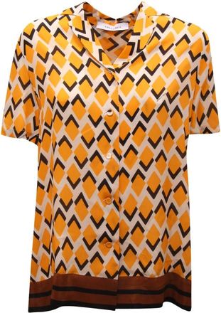 Emma & Gaia WO Oversize Shirt - Dames - Overhemden - Oranje - XS - Overhemden
