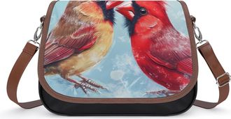 Generic Cardinal Whisperer Womens Crossbody Bag Fashion Shoulder Handbags Message Tote Bag with Adjustable Strap