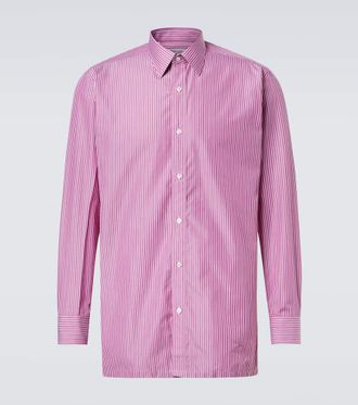 Charvet Camicia in popeline di cotone a righe