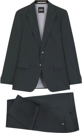 HUGO BOSS H-Huge 2Pcs Peak 253 Suit - Heren - Business pakken - Groen - M - Wol - Kostuums