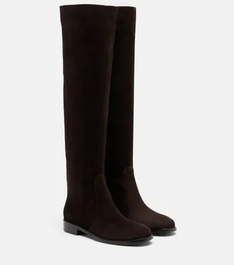 Gianvito Rossi Zayne suede knee-high boots