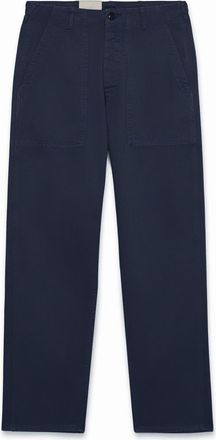 Fortela Newfatigue Herringbone Cotton Fatigue Trousers in Blue at Nordstrom, Size 35 Eu