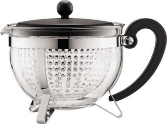 Bodum Chambord Th&eacute;iere Filtre En Acrylique 1.3 L Noir