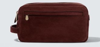 Brunello Cucinelli Suede toiletry bag