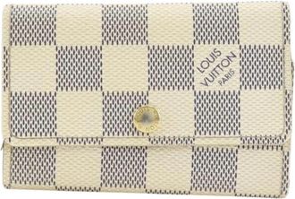 Louis Vuitton Pre-owned Damier Azur Sleuteletui - Dames - Vintage Accessoires - Beige - ONE Size - Vintage