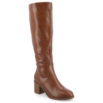 Journee Collection Women & apos;s Romilly Wide Width Extra Wide Calf Boots