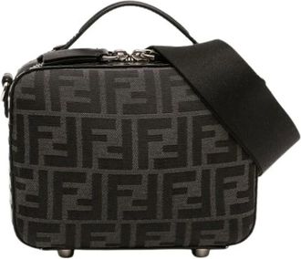 Fendi Pre-owned Cross Body Bags, female, Black, Size: ONE SIZE Pre-owned Canvas Satchel