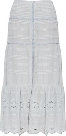 Isabel Marant Paoline Skirt - Dames - Maxi Rokken - Blauw - XS - Katoen - Rokken