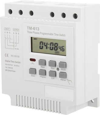 OEM Tm-163 Cortador Temporizador Digital Inteligente Programable Semanal Trif&aacute;sico De 380 V, Mini Interruptor Temporizador Para Ventilador De Extracci&oacute;n, 