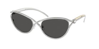 Swarovski SK7025 400187 Womens Sunglasses Silver Size 58