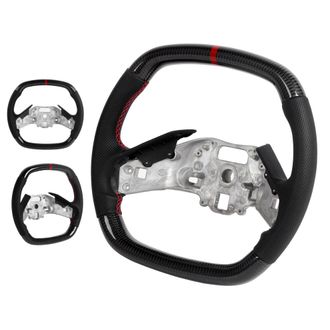OEM Volante Personalizado De Fibra De Carbono Y Cuero Nappa Para Los Modelos Corvette C8 De 2020 En Adelante