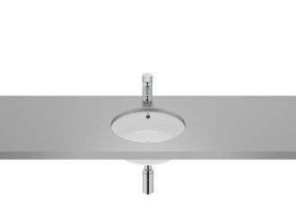 Roca Lavabo De Bajo Encimera Redondo The Gap Di&aacute;metro 350mm Blanco