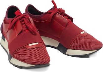 Balenciaga Sneakers Race Runner in pelle e rete 2024 - Rosso