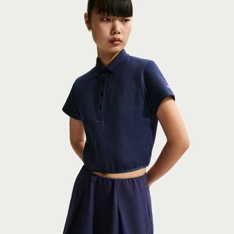 Nike Womens Short-Sleeve Golf Polo in Blue | IF8528-410