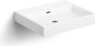 Clou Wash Me wastafel 50x42cm zonder plug Keramiek Wit