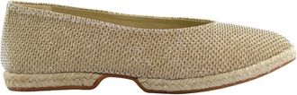 Espadrilles Gouden Gelamineerde Ballerina Schoenen - Dames - Ballerinas - Geel - 37 EU - Schoenen